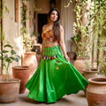 2 Piece Set Contrasted By Tassels