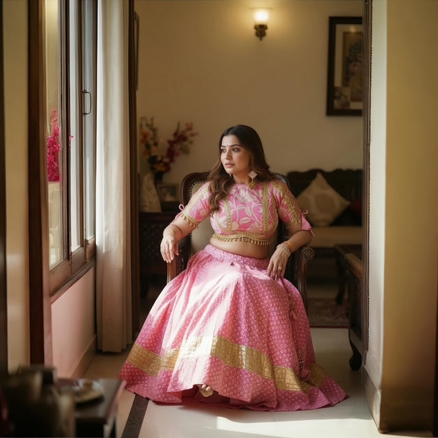 Soft Pink Cotton Fabric Set