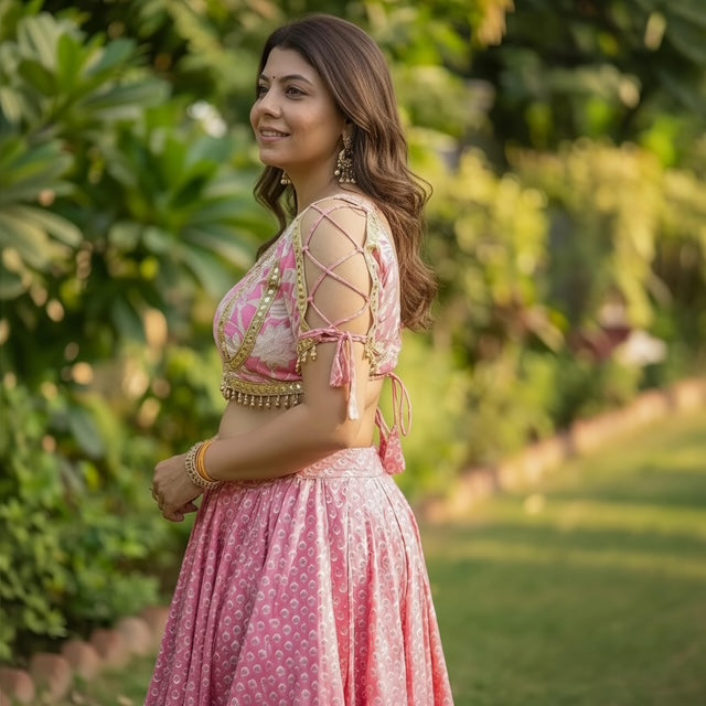 Soft Pink Cotton Fabric Set